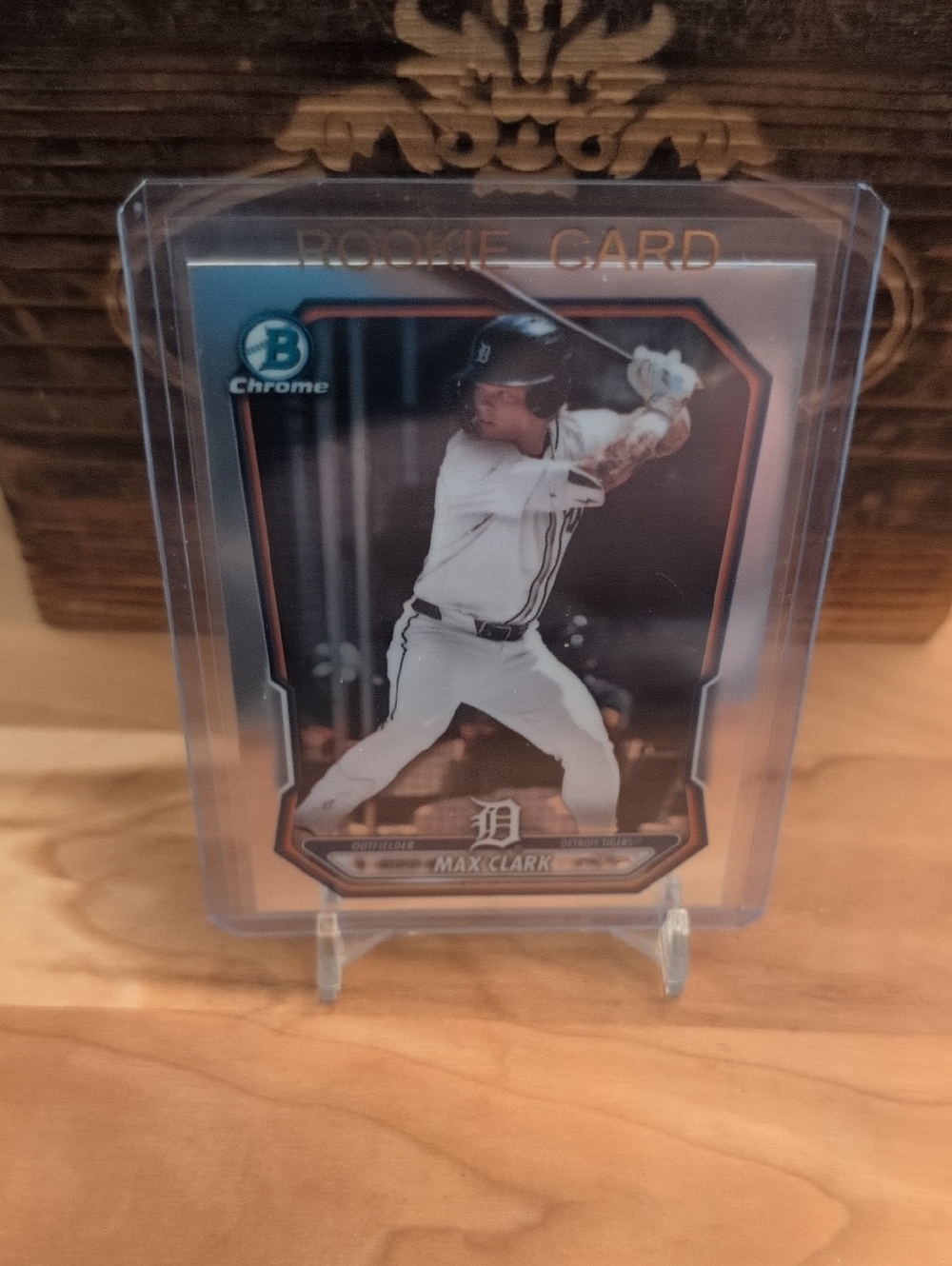 2026 Bowman Chrome Max Clark Rookie Prospect Card Tigers
